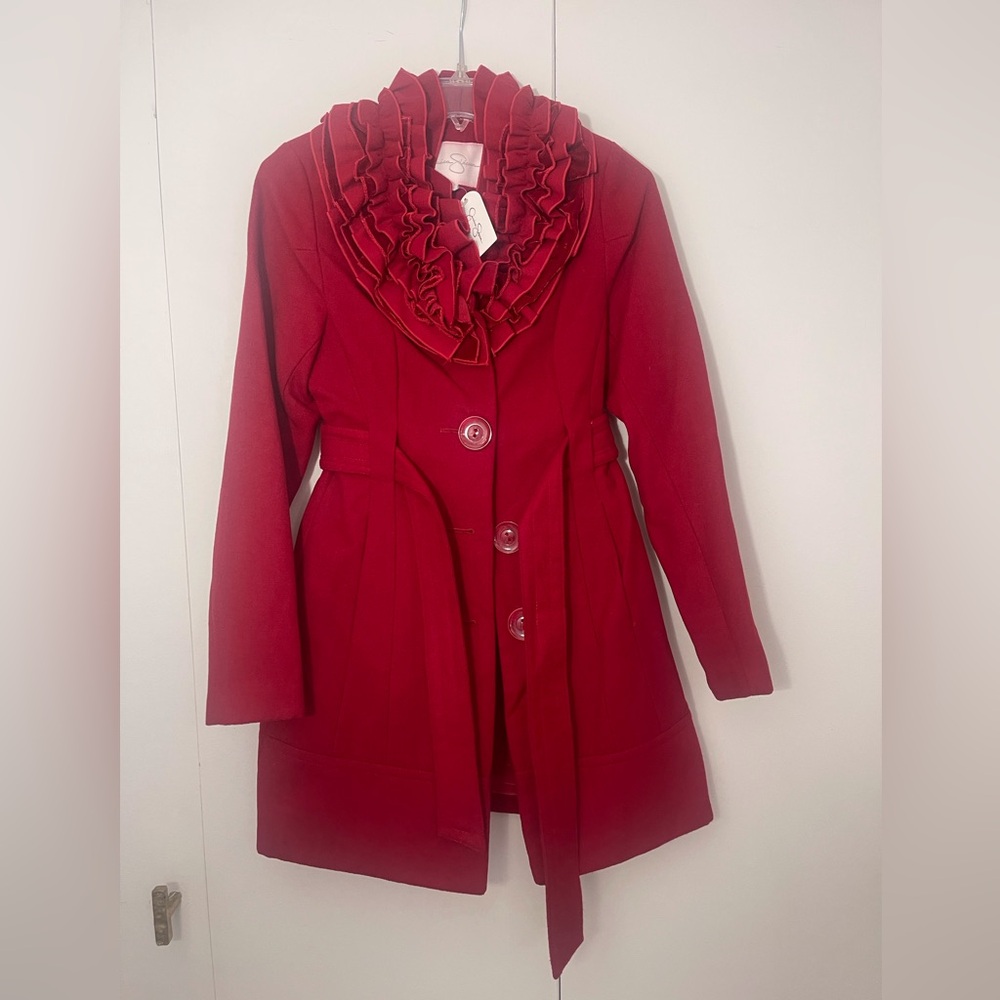 Red Jessica Simpson Coat size XS